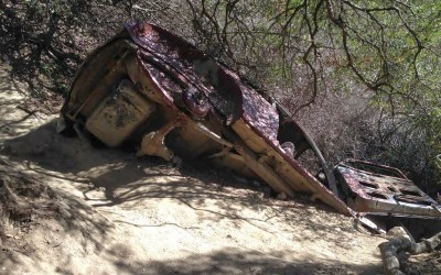 Car Wreck – Aliso Viejo Canyon Trail – Laguna Beach Hiking Trails